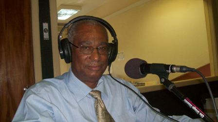 Premier of Nevis, Hon. Joseph Parry on the radio